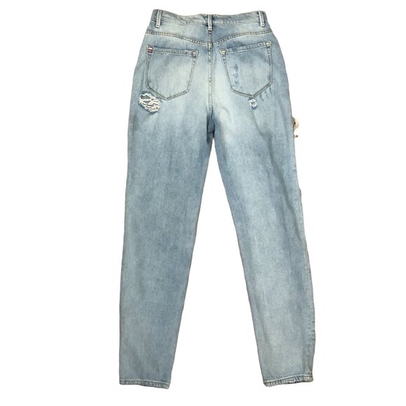 Urban Outfitters BDG Mom Jeans Women’s Size 27 Light Wash Distressed High Rise - Picture 3 of 12